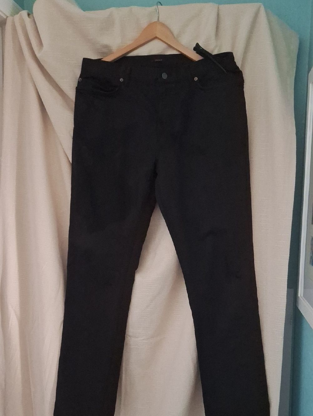 Quince Warren Stretch Straight Jeans Black 34x32 NWT